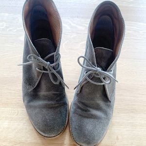 Madewell Suede Lace-up Booties
